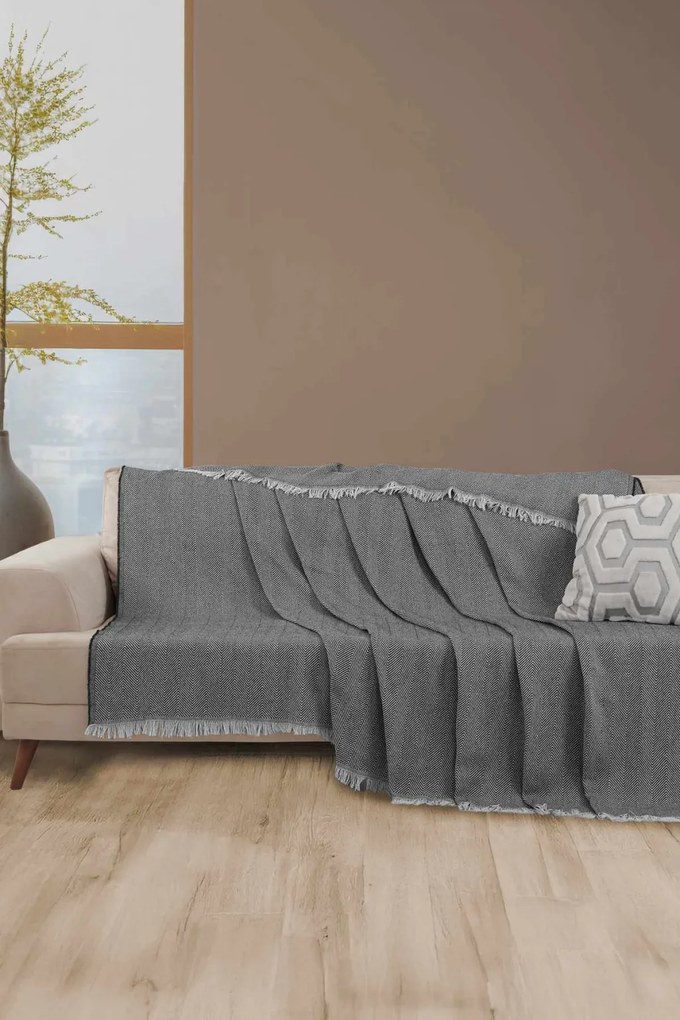 Lepedő, fekete, 170×210 cm – TR602LDN1136
