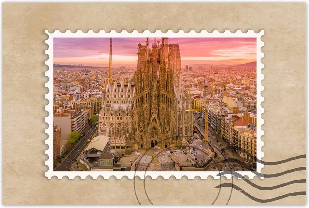 Poszterek 60x40 Napsütéses nap Barcelona