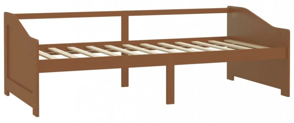 mézbarna 3 személyes tömör fenyőfa kanapéágy 90 x 200 cm