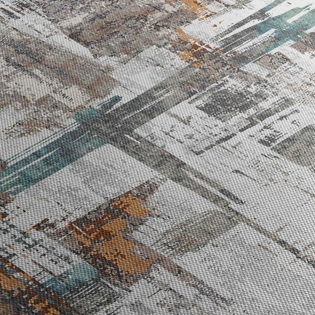 Kép - Absztrakt vonások (órával) (90x30 cm)