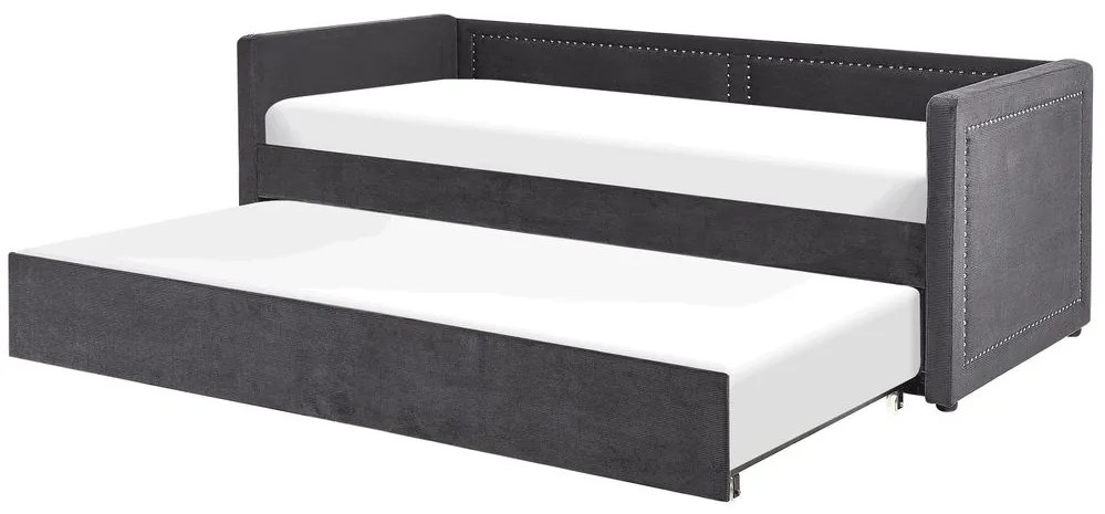 Egyszemélyes ágy 200 x 90 cm Vitto (bézs) (ágyráccsal és tárolóhellyel). 1081412
