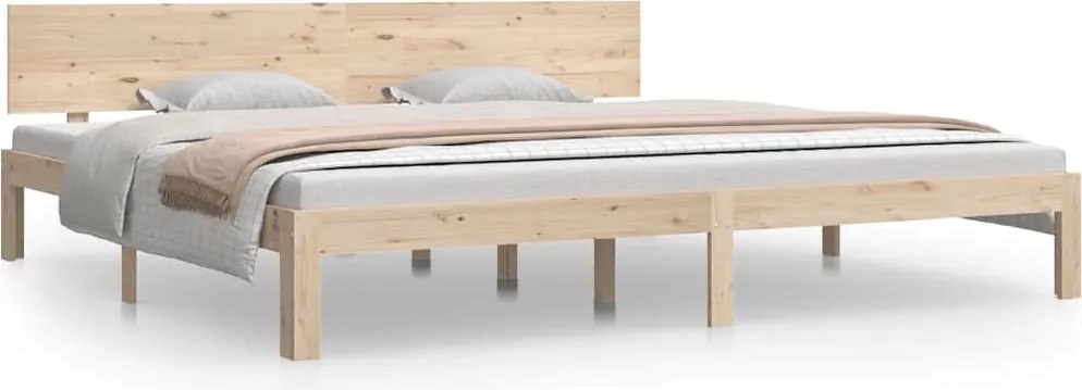 vidaXL tömör fenyőfa ágykeret 200 x 200 cm