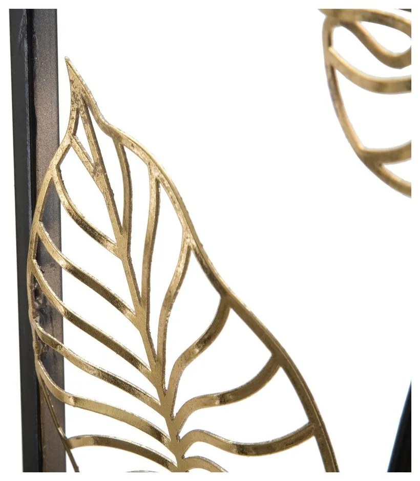 Luxy -B- levél motívumos fali fémdekoráció, 31 x 90 cm - Mauro Ferretti