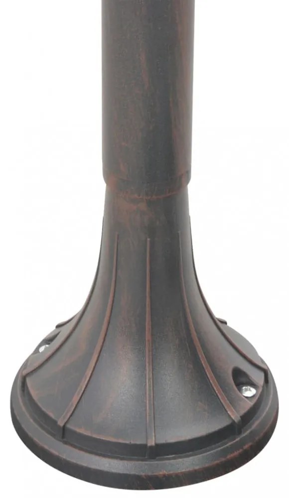 bronzszínű alumínium kerti állólámpa, E27, 120 cm