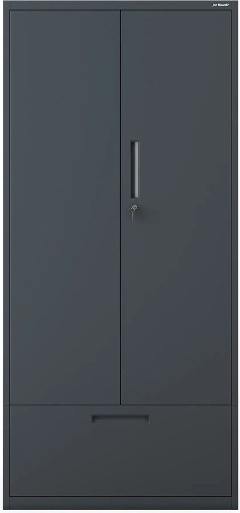 Megan Antracytowy - szuflada na dokumenty 195cm