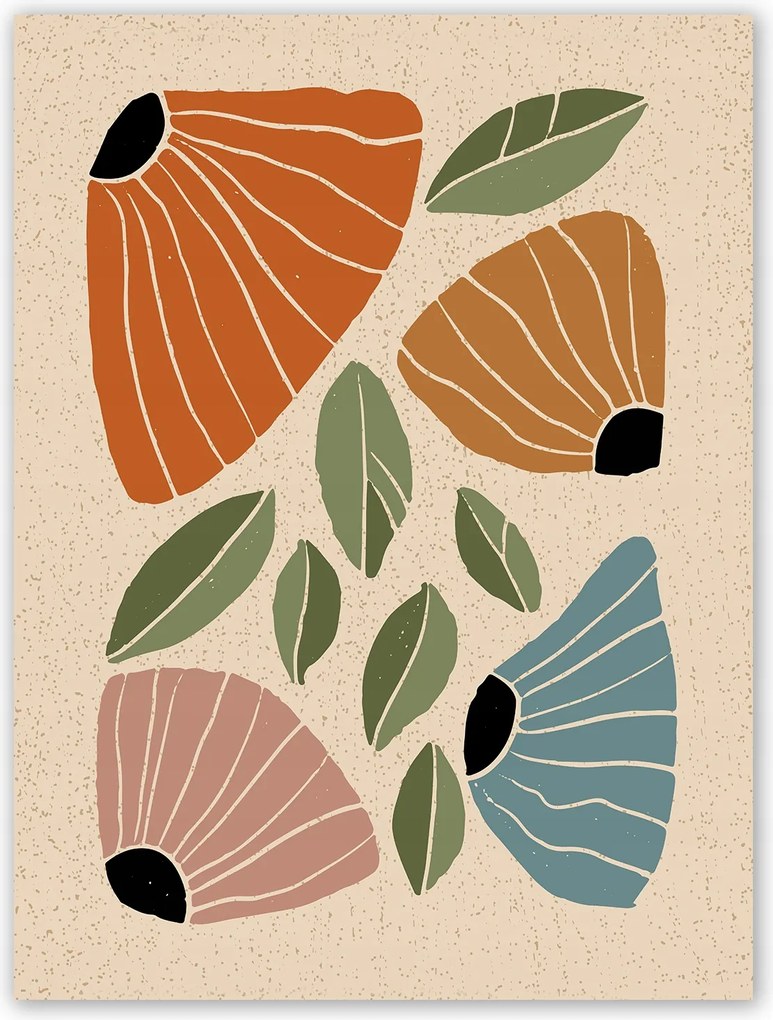Boho Virág Modern Poszter B2 50x70cm #Z1