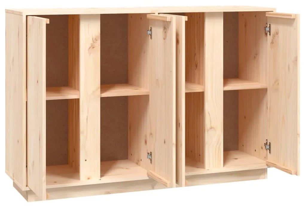 tömör fenyőfa tálalószekrény 120x35x80 cm