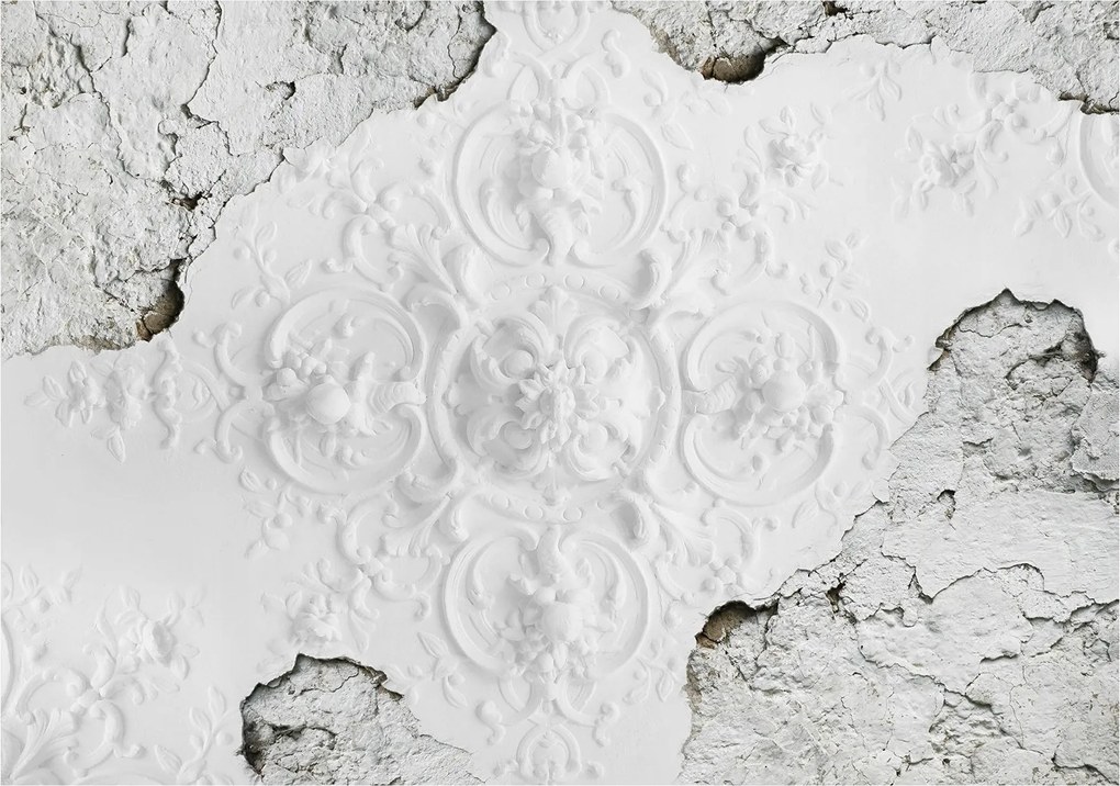 Fotótapéta flizelina Angyalok a régi vakolaton Antik dísz 368x254 +ragasztó