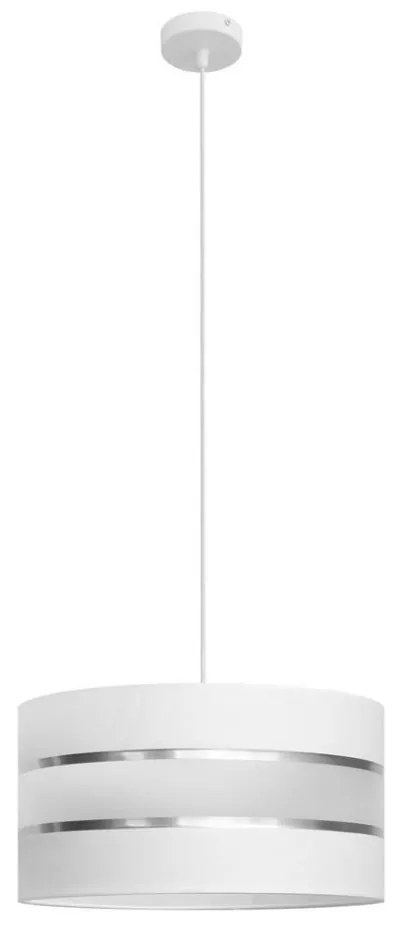 Csillár zsinóron HELEN 1xE27/15W/230V á. 40 cm fehér