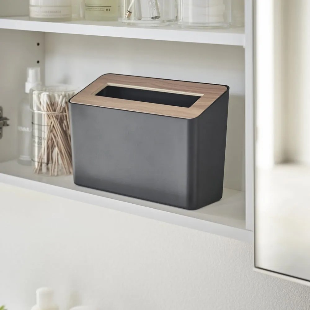 Fekete műanyag irodai szemetes 2,3 l Rin – YAMAZAKI