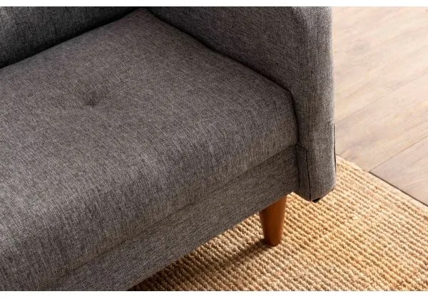 Kétszemélyes kanapé NARA – világosszürke