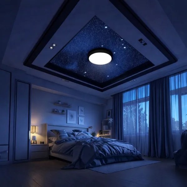 Brilagi - LED RGBW dimmelhető mennyezeti lámpa VIBE LED/36W/230V 3000-6500K fekete + távirányító