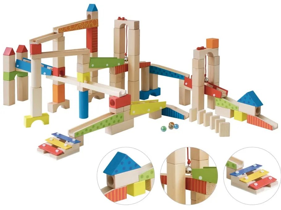 Fa golyópálya Marble Run – Roba
