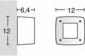 NOVOLUX 084K-G31X1A-03 DEVON Modern Kültéri Fali Lámpa Fehér, Szürke GX53 IP66
