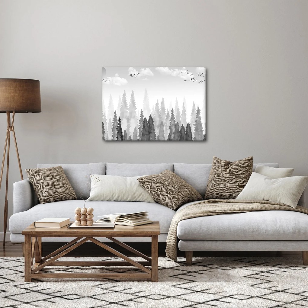 Kép - Erdei csúcsok (70x50 cm)