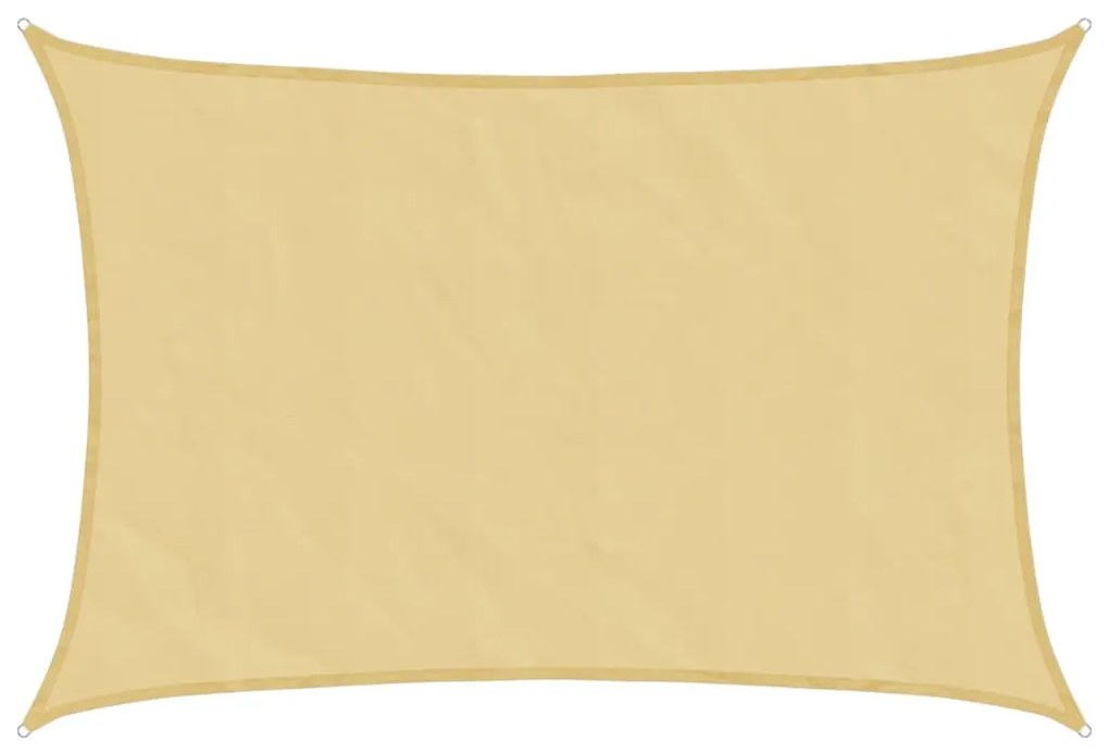 homokszínű 100% oxford szövet napvitorla 4,5x3 m