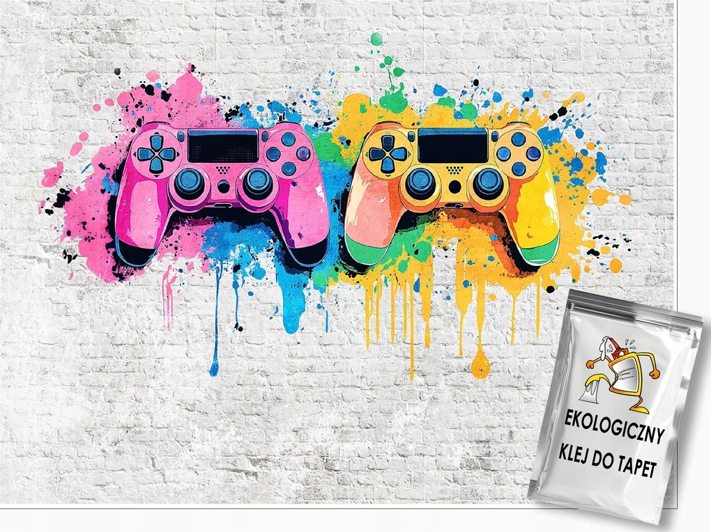 Fotótapéta Gyerekeknek Fiú Pad Gaming Graffiti Tapéta Flizelina 300x210