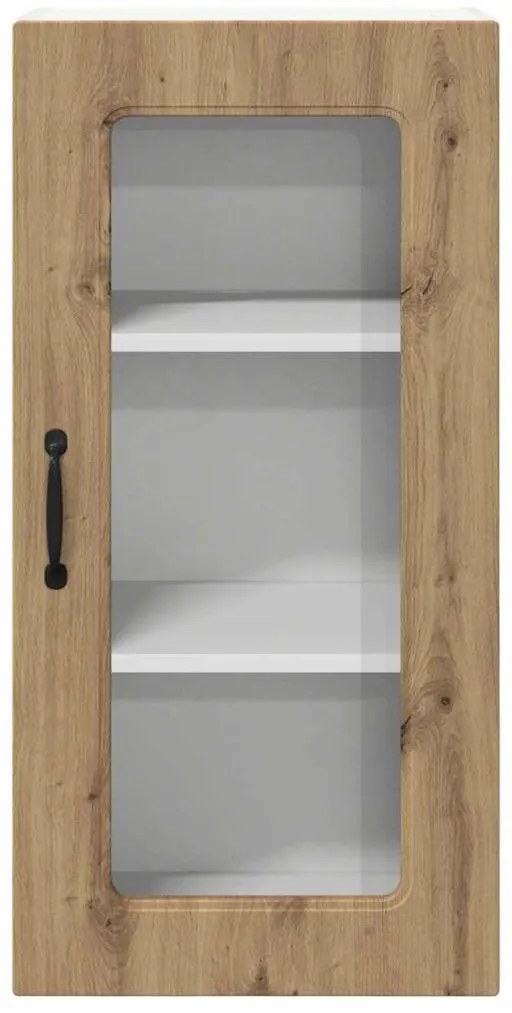 Fali konyhaszekrény 2 pcs Artisan tölgy 40 x 31 x 80 cm Faanyag