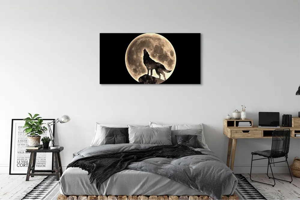 Canvas képek farkas hold 140x70 cm