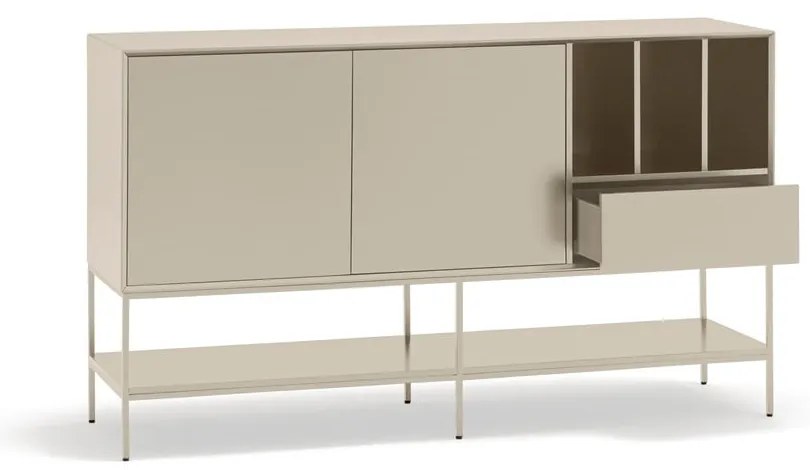 Krémszínű komód 166x98x45 cm Platt – Teulat