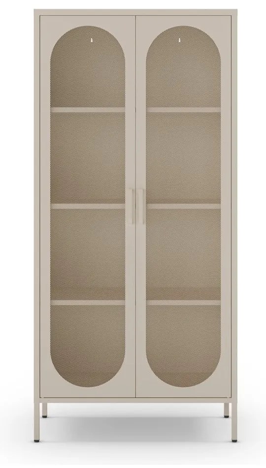 Krémszínű szekrény 80x170 cm Diora – Marckeric