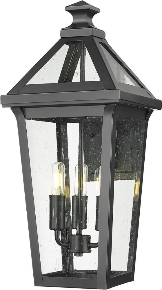 COSMOLIGHT W03616BK ZURICH Klasszikus Kültéri Fali Lámpa Fekete E14 IP23