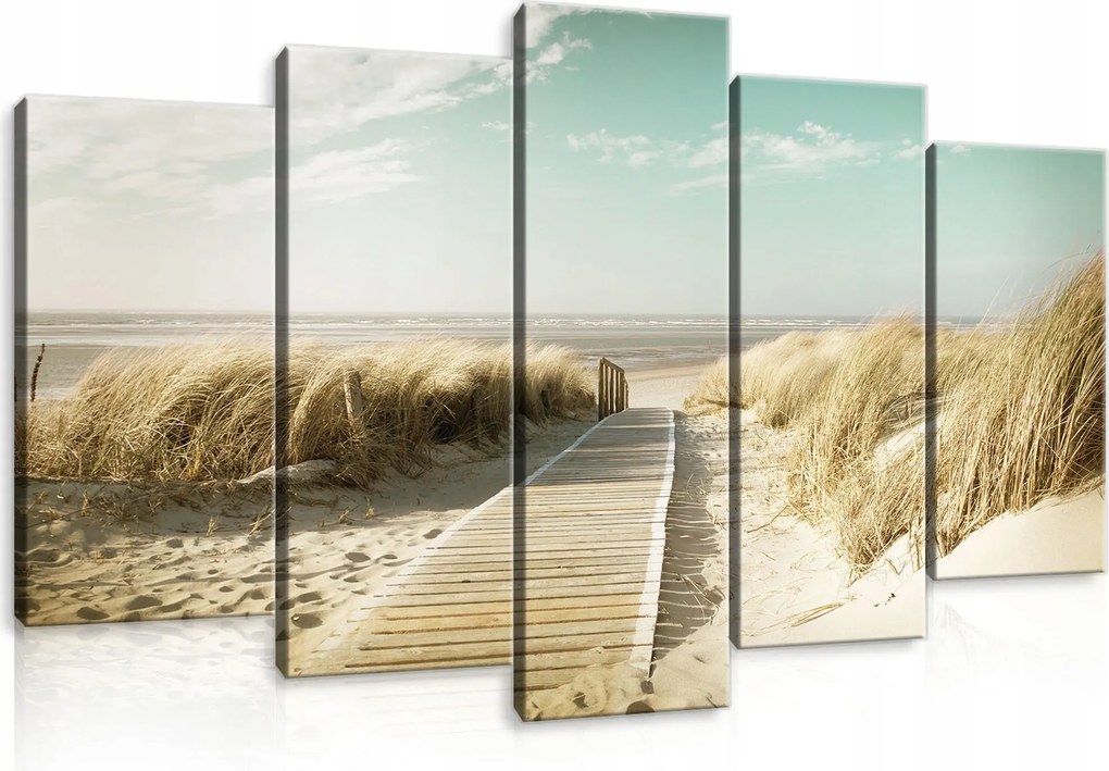 Vászonkép 100x60 Tengerpart homokdűnék part természet nyugalom tájkép nyár