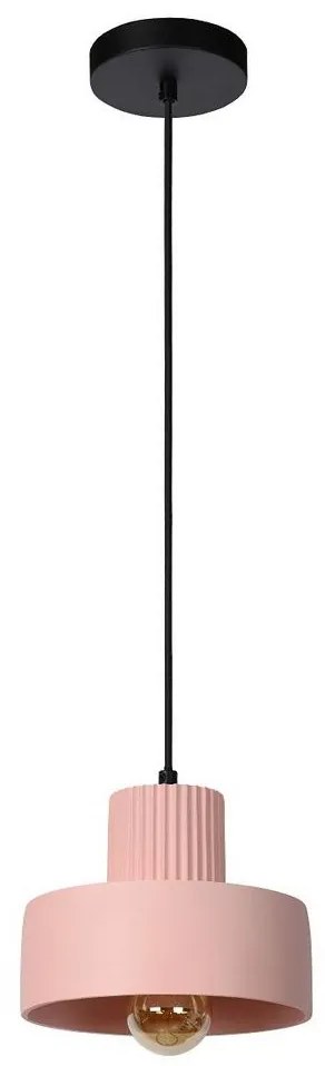 Lucide 20419/20/66 - Csillár zsinóron OPHELIA 1xE27/40W/230V á. 20 cm rózsaszín