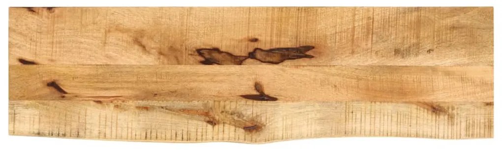 tömör nyers mangófa természetes élű asztallap 100 x 20 x 3,8 cm