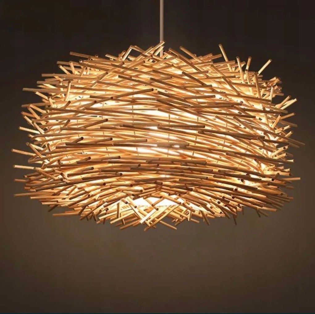 Kézzel szőtt boho stílusú függőlámpa vintage függőlámpa