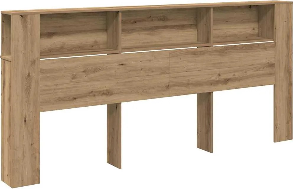 vidaXL Fejhajtó szekrény Artisan tölgy 220 x 18,5 x 102,5 cm Faanyag