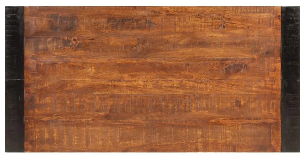 Mézbarna tömör mangófa étkezőasztal 120x60x76 cm