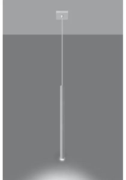 Sollux SL.0465 - Csillár zsinóron PASTELO 1xG9/8W/230V fehér