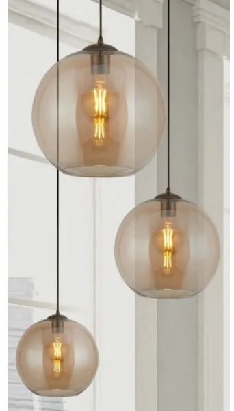 Searchlight 1632AM - Csillár zsinóron BALL 1xE27/60W/230V barna