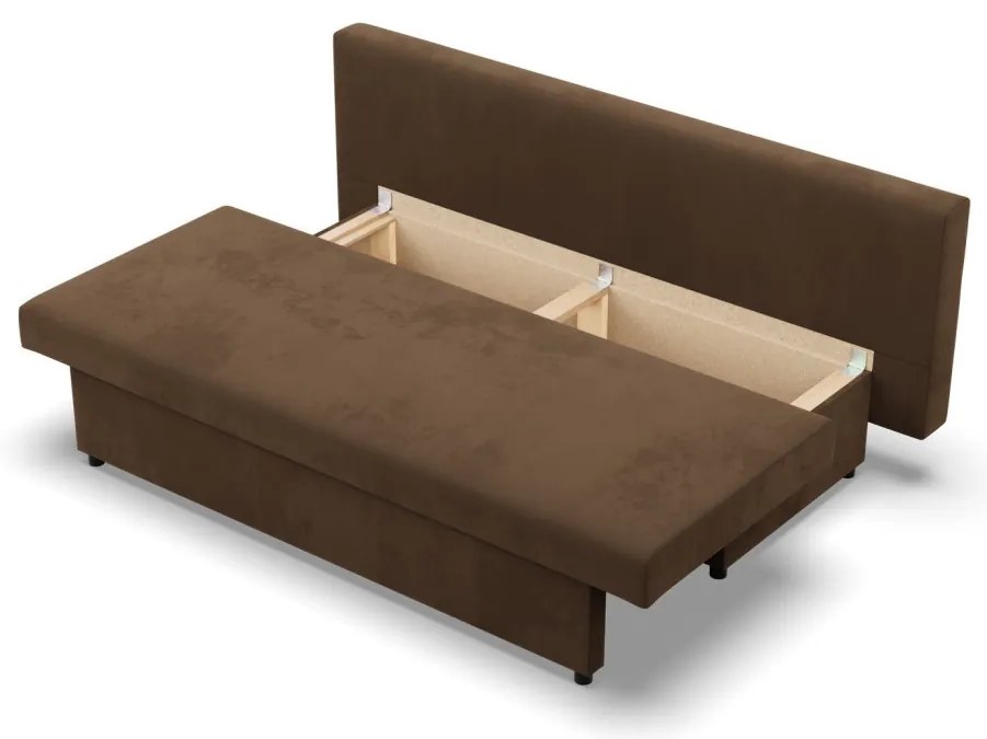 Sony kanapé, szövet anyag, hab töltet, barna