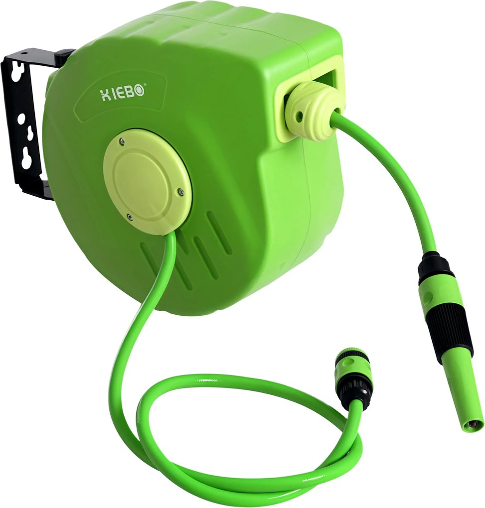 Outsunny Automatikus Kerti Kábeltekercs 10+1m Zöld | Aosom