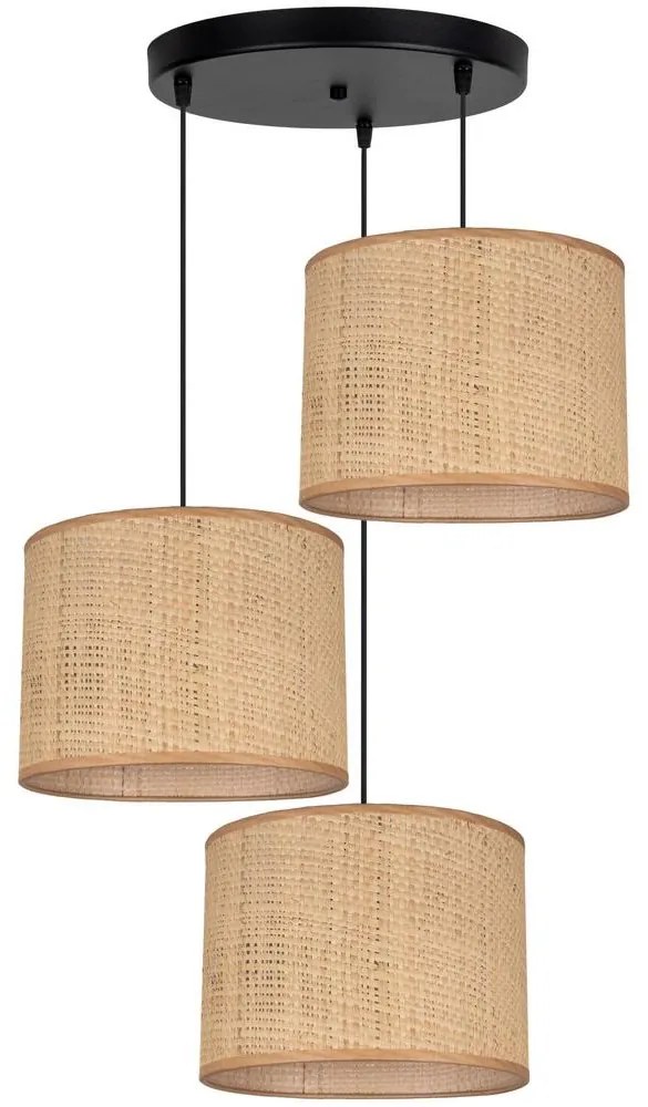 HEXE Csillár zsinóron IRMA 3xE27/60W/230V átm. 45 cm HX0197