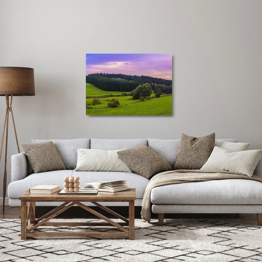 Rét képe (üvegen) (70x50 cm)