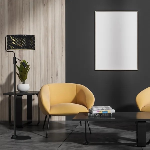 Állólámpa SENSO 1xE27/40W/230V + 1xGU10/7W fekete