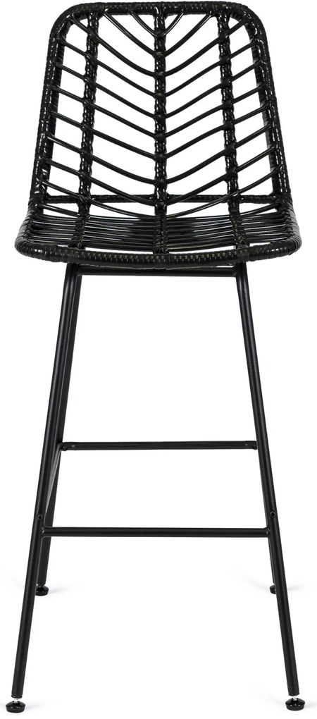 Rattan Bárszék Fekete Színben. JERRY