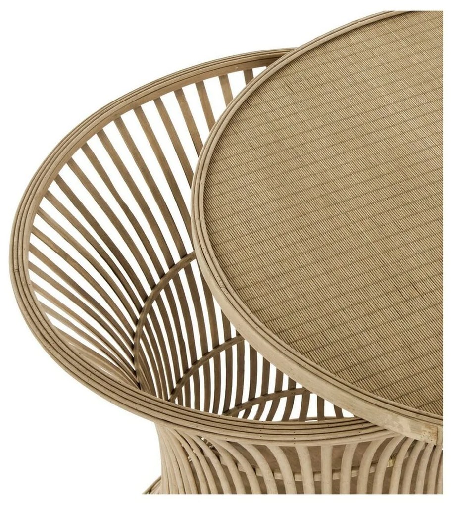 Rattan barna Kisasztal 60 cm