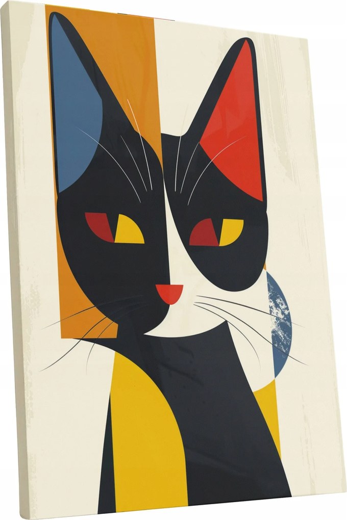 Vászonkép Modern macska absztrakt otthon nappali szoba 45x60