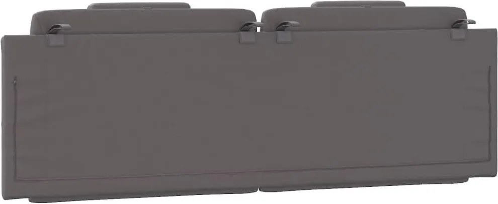 szürke műbőr fejtámla párna Viana 160 cm