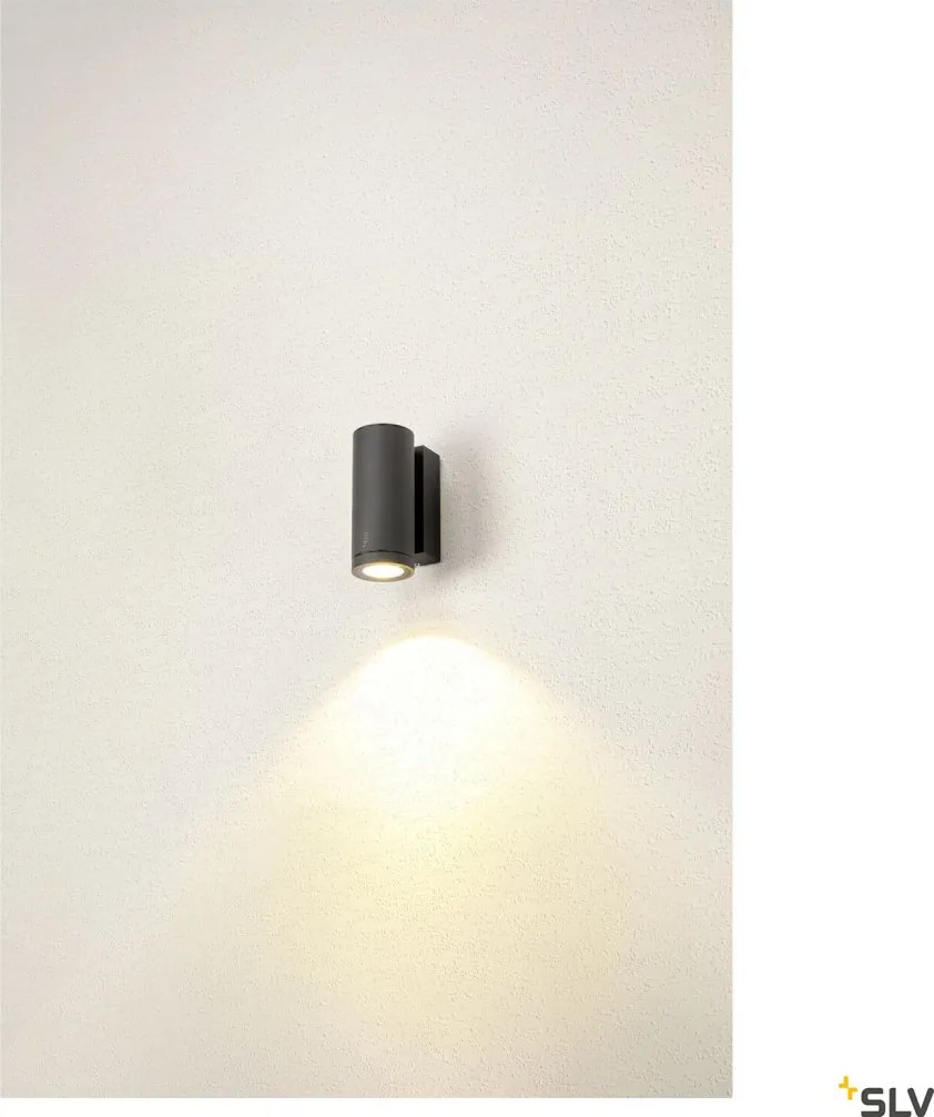 SLV 1003422 ENOLA ROUND Modern Kültéri Fali Lámpa Antracit, Átlátszó LED IP65