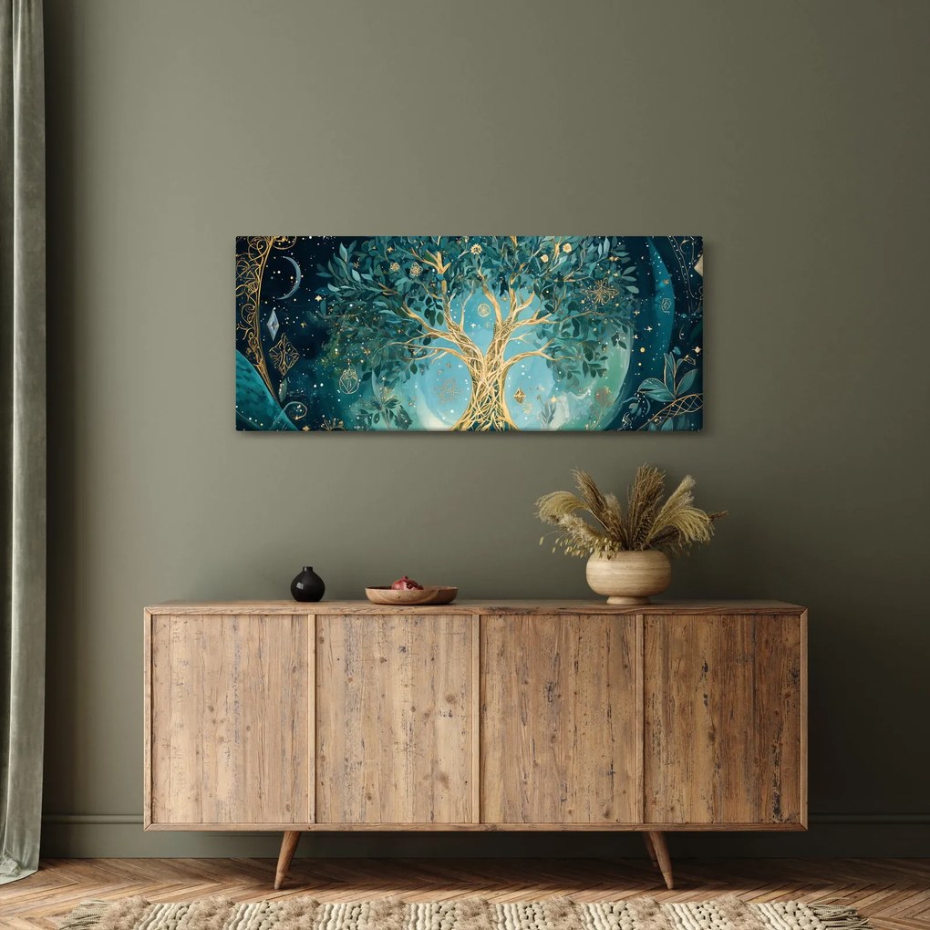Kép – Életfa az univerzumban (120x50 cm)
