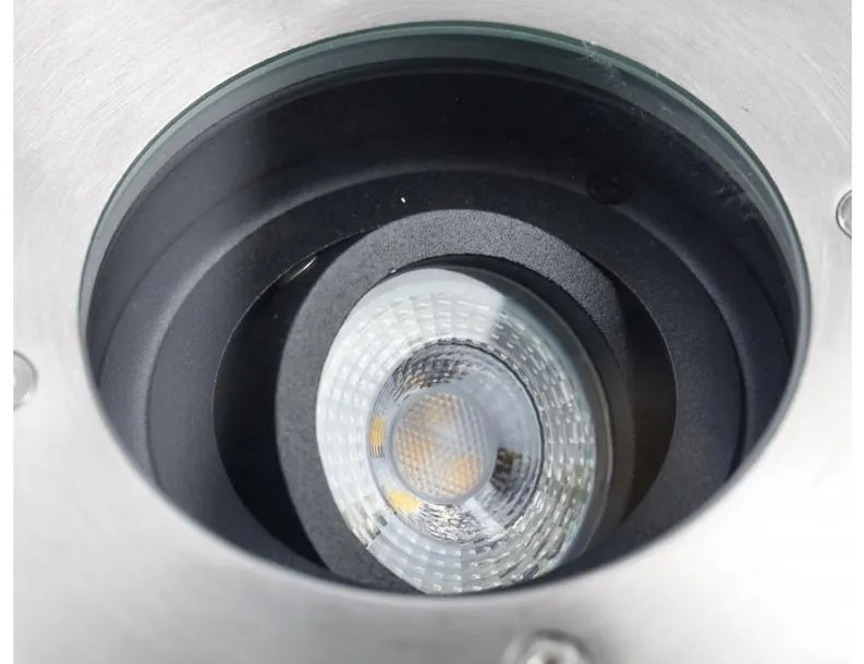 Lámpa Kerti lámpatest BETA-K (négyzet), max.50 W, GU10, IP67, AC220-240V, 50/60Hz, inox