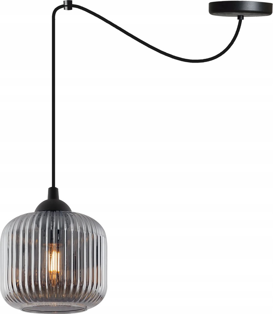 Mennyezeti Függőlámpa Csillár Pók Grafit Henger Konyha Fürdőszoba