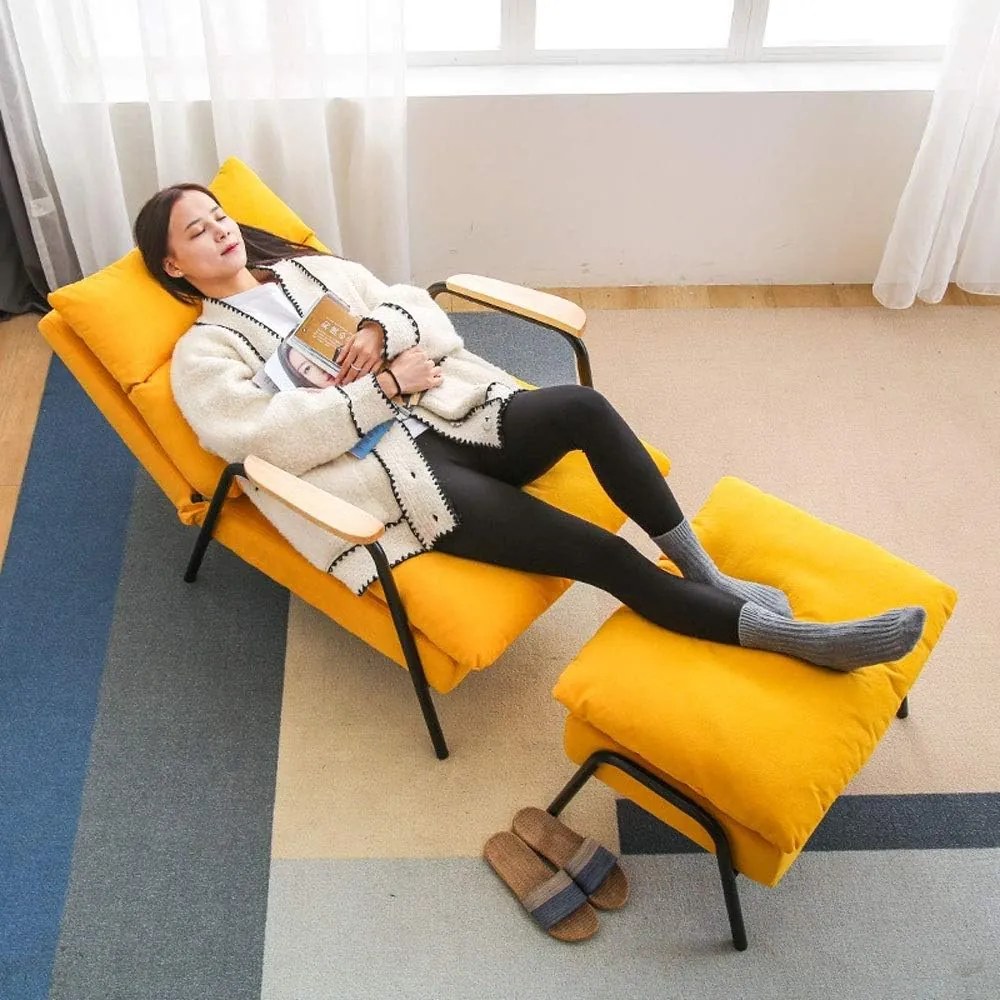 AKCIÓ Világosszürke állítható BRISTOL fotel lábtartóval II. osztályú