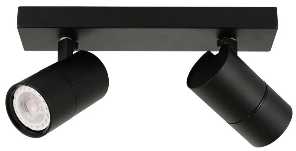 ITALUX SPL-2813-2B-BL - Spotlámpa LACONI 2xGU10/35W/230V fekete