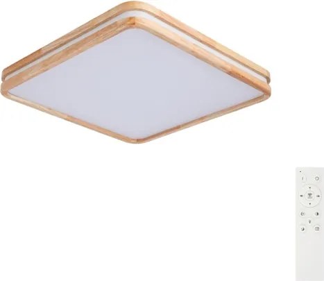Brilagi - dimmelhető LED világítótest MOLINA SQUARE LED/80W/230V tölgy 60x60 cm + távirányító